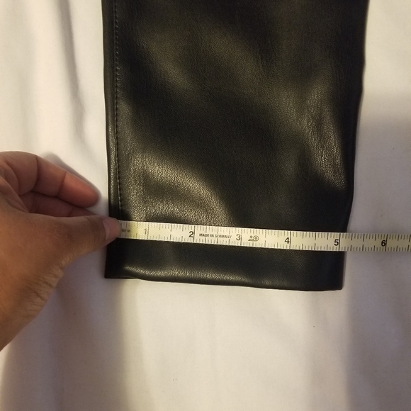 NWT LEAU Synder Vegan Leather Skinny Pants Color Black Size XXL - Picture 14 of 15